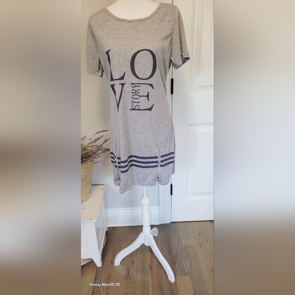 Gray Love Story Women's Dress